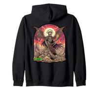Scheletro Regina delle Arpie Mitologia Greca Heavy Metal Felpa con Cappuccio