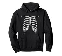 Scheletro Rib Cage Dripping Bones Halloween Felpa con Cappuccio