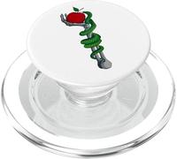 Scheletro serpente mano mela rossa gotico vintage boho serpente PopSockets PopGrip per MagSafe