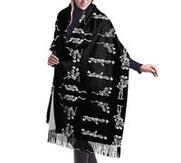 Scheletro Sexy Ama Il Sesso Invernale Sciarpe Scialle Morbido Foulard Con Nappe Elegante Sciarpa Con Nappe Classiche Scialle