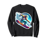Scheletro Snowboard Snowboarder Cool Snowboard Fan Adolescenti Felpa