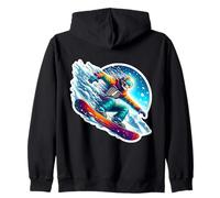 Scheletro Snowboard Snowboarder Cool Snowboard Fan Adolescenti Felpa con Cappuccio