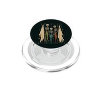 Scheletro spettrale retrò fantasma Halloween metà secolo moderno PopSockets PopGrip per MagSafe