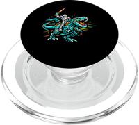 Scheletro su dinosauro robot con spada PopSockets PopGrip per MagSafe