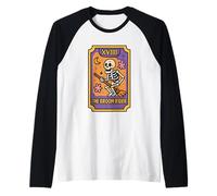 Scheletro Tarocchi Il Cavaliere di Scopa XVIII Maglia con Maniche Raglan