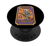 Scheletro Tarocchi Il Cavaliere di Scopa XVIII PopSockets PopGrip Adesivo