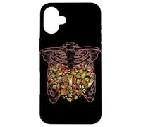 Scheletro Torso Cuore Pancia Cultura Messicana Foodie Amante Custodia per iPhone 16 Plus