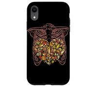Scheletro Torso Cuore Pancia Cultura Messicana Foodie Amante Custodia per iPhone XR