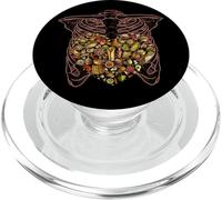 Scheletro Torso Cuore Pancia Cultura Messicana Foodie Amante PopSockets PopGrip per MagSafe