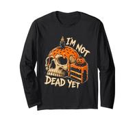 Scheletro Torta Zucca Spettrale Horror Halloween Maglia a Manica
