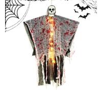 Scheletro Volante Di Halloween Ornamento Illuminato Spettrale Horror Per Le | Scheletro Volante Illuminato Spaventoso Del Mietitore per Prato Interni Feste Vacanze Festival ed Escape Room a