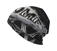 Scheletro Welcome Banner Horror Creepy Dark Beanie Hat Unisex Cappello lavorato a maglia caldo Slouchy Skull Cap Nero
