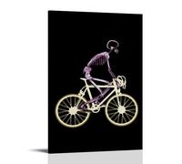Scheletro X-ray Photo Prospettiva Radiologia Scheletro Figura Equitazione Art Cool Classic Poster Vintage Posters, Wall Art, Poster su tela, Poster estetici per la decorazione della stanza, Poster