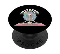 Scheletro Yoga Lotus Con Mandala PopSockets PopGrip Adesivo