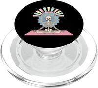 Scheletro Yoga Lotus Con Mandala PopSockets PopGrip per MagSafe