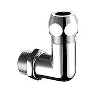Schell raccordo a vite a gomito con filettatura maschio per tubi in rame Ø 10 mm, 064150699, Universal cromo [Rubinetteria Bagno > Accessori di Montaggio per Rubinetteria Bagno]