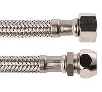 'Schell rubinetto del tubo di collegamento flessibile, Acciaio Inox, 1 pezzi, 3/8 X 10 X 500 mm, 19861 5
