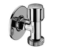 Schell Valvola di collegamento per elettrodomestici, 1/2 "x 3/4", risparmio di spazio extra per situazioni di installazione difficili, con rosetta a parete e comoda maniglia in ABS, prodotta in