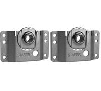 Schellenberg 10251 muro sfera Maxi, montaggio rullo ottagonale nel cassonetto per tapparelle avvolgibili, Grigio, con cuscinetto 42 mm (Confezione da 2)