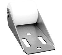 Schellenberg 10255 Rullino di rinvio avvolgibili con Piastra a Vite Mini/Maxi, Protegge la Cinghia tapparella, Grigio