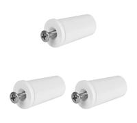 Schellenberg 10260 Set da 4 tappi d'arresto avvolgibili, blocca tapparelle 24 x 39 mm incl. viti, bianco, 39 mm, Set di 12 Pezzi