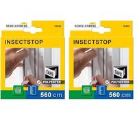 Schellenberg 10400 Nastro di Fissaggio per Zanzariere, Poliestere, Trasparente, 5,6 m (Confezione da 2)