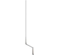 Schellenberg 11100 Argano Manuale 120 cm, manovella per tapparelle avvolgibili, per Cuscinetti sferici con Attacco 13 mm, Bianco