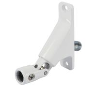 Schellenberg 11101 Piastra di Supporto della Cerniera con Campo di Rotazione di 90° per tapparelle avvolgibili con meccanismo a manovella, Bianco
