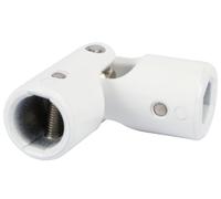 Schellenberg 11109 Giunto cardanico per manovella per tapparelle, esagonali 10 mm e per aste tonde con diametro 13 mm, bianco, 10-13 mm