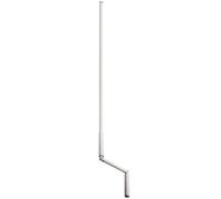 Schellenberg 11114 Asta a manovella con clip di sicurezza, 140 cm, premontata, bianca