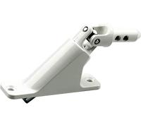 Schellenberg 11122 Piastra di supporto cerniera tapparelle a manovella, interasse fori 73 mm, bianco, Angolo 90°