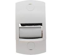Schellenberg 15651 DUO, con guarnizione a spazzola e rullo guida larghezza (, bianco, MAXI 23 mm