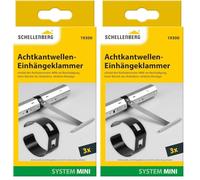Schellenberg 19300 Clip di sospensione per mini tapparelle, set di 6 pezzi