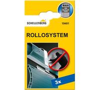 Schellenberg 19401 Sospensione avvolgibili Maxi, blocca tapparella per Albero da 60 mm, 3 Pezzo, Argento, Set di 3 Pezzi