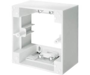 Schellenberg 20003 Telaio a parete per interruttore timer e pulsanti per controllo manuale motore tapparelle elettriche, angolare, bianco