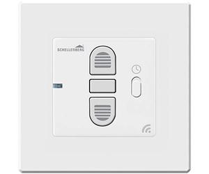 Schellenberg 20036 Interruttore timer per controllo motore tapparelle elettriche, tende da sole, basculante garage, prese di corrente o interruttori per la luce di Schellenberg, 1 canale, bianco