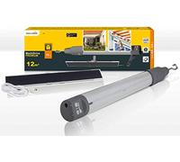 Schellenberg 20264 Motore Tenda da Sole a Braccio Radio Premium con Batteria Ricaricabile, 10 N Max 12 m² di Superficie, Facile da Montare con Pannello Solare, Grigio