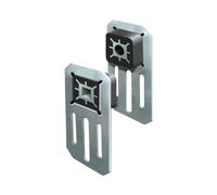 Schellenberg 20305 Set di Supporti a Muro Leiselauf per tapparelle, Grey