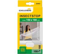 Schellenberg 20403 Zanzariera finestra fino a 150x180 cm, zanzariere senza perforazione, incl. nastro di fissaggio, bianco