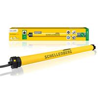 Schellenberg 20407 Motore tapparelle elettriche Mini Plus 6 Nm, regolazione elettronica della posizione finale, fino a 4 m² di superficie della tapparella, per albero da 40 mm, set completo