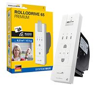 Schellenberg 22728 Avvolgicavo elettrico radio per tapparelle avvolgibili 65 PREMIUM, fino a 6 m² di superficie della tapparella, forza di trazione 45 kg Bianco