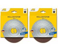 Schellenberg 31104 Cintino per tapparelle avvolgibili 23 mm x 12 m - sistema Maxi, cinghia tapparella marrone (Confezione da 2)