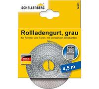 Schellenberg 34502 Cinghia per avvolgibile Larghezza 23 mm Lunghezza 4,5 m Grigio