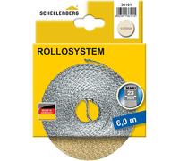 Schellenberg 36101 Cintino per tapparelle avvolgibili 23 mm x 6 m - sistema Maxi, cinghia tapparella beige