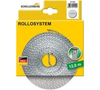 Schellenberg 41102 Cintino avvolgibili 14 mm x 12 m-Sistema Mini, Cinghia tapparella Grigio
