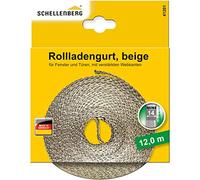 Schellenberg 41201 Cinghia per tapparelle mini 14 mm, 12 m, beige