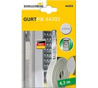 Schellenberg 44303 Kit di riparazione cintino per tapparelle, Larghezza del nastro 14 mm (sistema Mini), lunghezza 4,3 m, grigio
