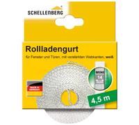 Schellenberg 44503 Cinghia per Avvolgibile Larghezza 14 mm Lunghezza 4,5 m Bianco
