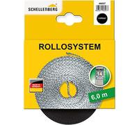 Schellenberg 46007 Cintino avvolgibili 14 mm x 6 m-Sistema Mini, Cinghia tapparella Nero
