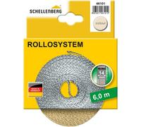 Schellenberg 46101 Cintino per tapparelle avvolgibili 14 mm x 6 m - sistema Mini, cinghia tapparella beige